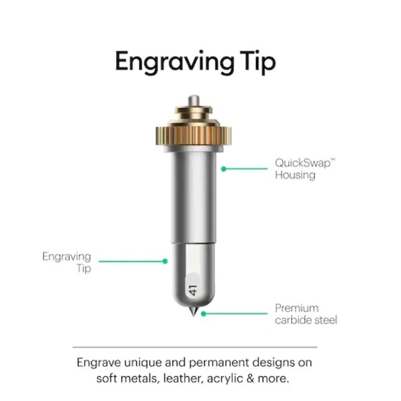Cricut Engraving Tip + QuickSwap Housing - Picture 3 of 5